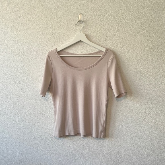 Women Pink Three-Quarter Sleeves Straight
